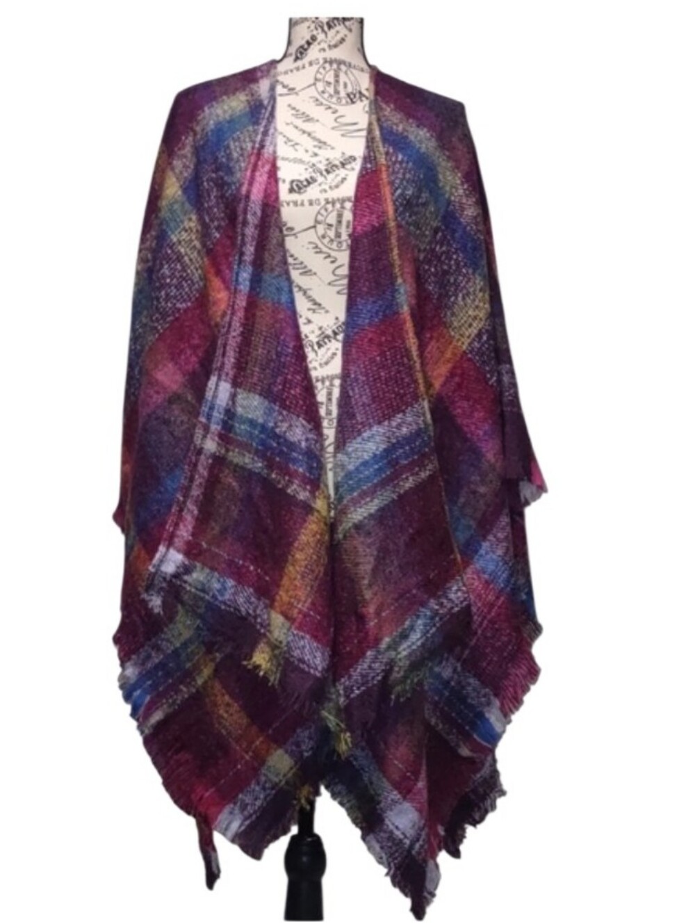 Studio NYC Women Poncho 100% Acrylic One Size NWT